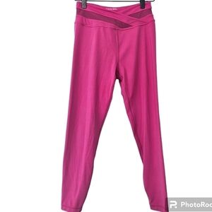 Sweaty Betty All Day 7/8 Length pink leggins size 6